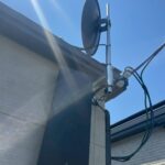 2025/4/24　兵庫県尼崎市　デザインアンテナと4K8K対応BSCSアンテナ設置工事