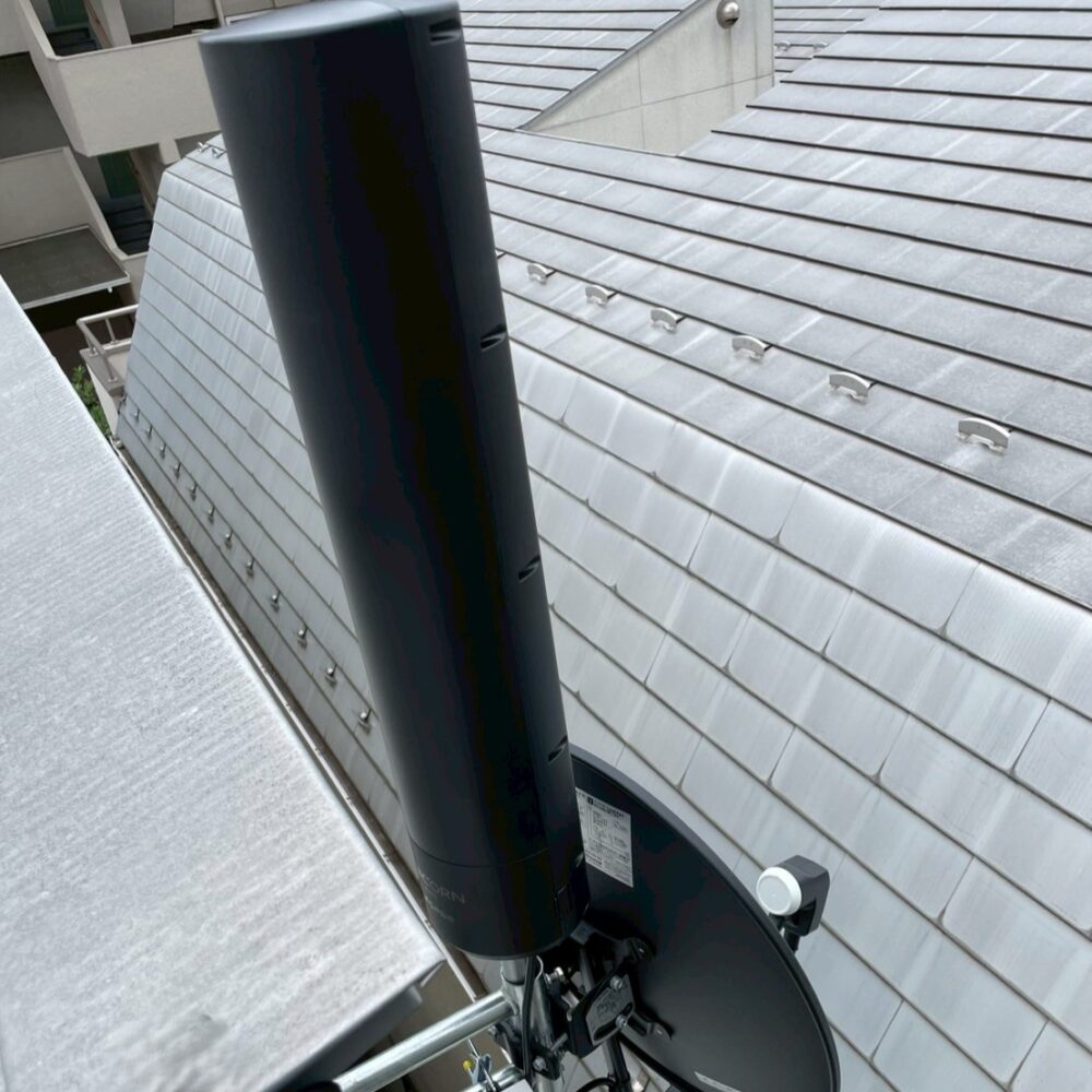 2025/5/29　東京都板橋区　ユニコーンアンテナと4K8K対応BSCSアンテナ設置工事