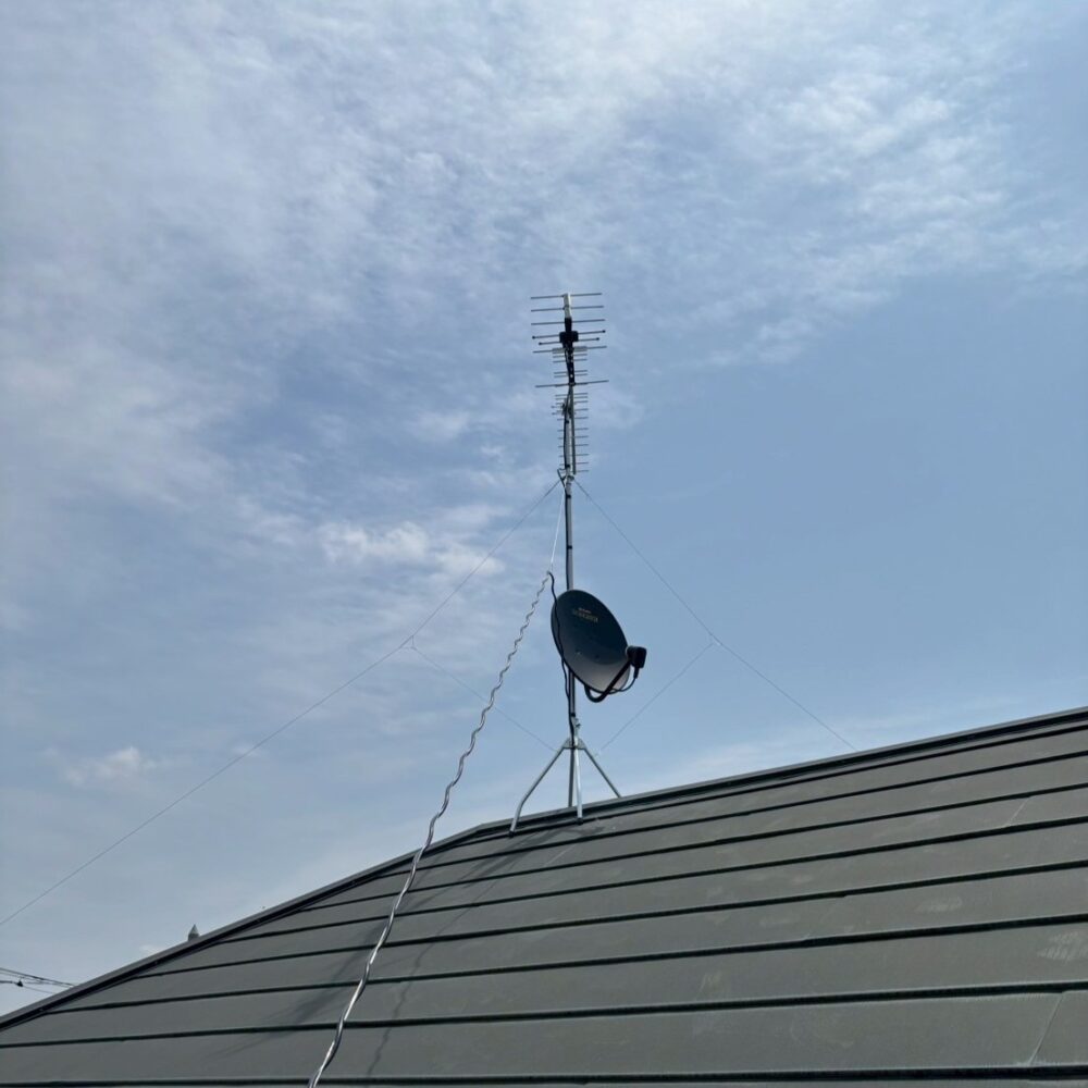 2025/5/27　神奈川県相模原市南区　八木式アンテナと4K8K対応BSCSアンテナ交換工事