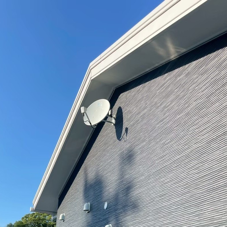 2026/1/8　福岡県嘉穂郡桂川町　デザインアンテナと4K8K対応BSCSアンテナ設置工事