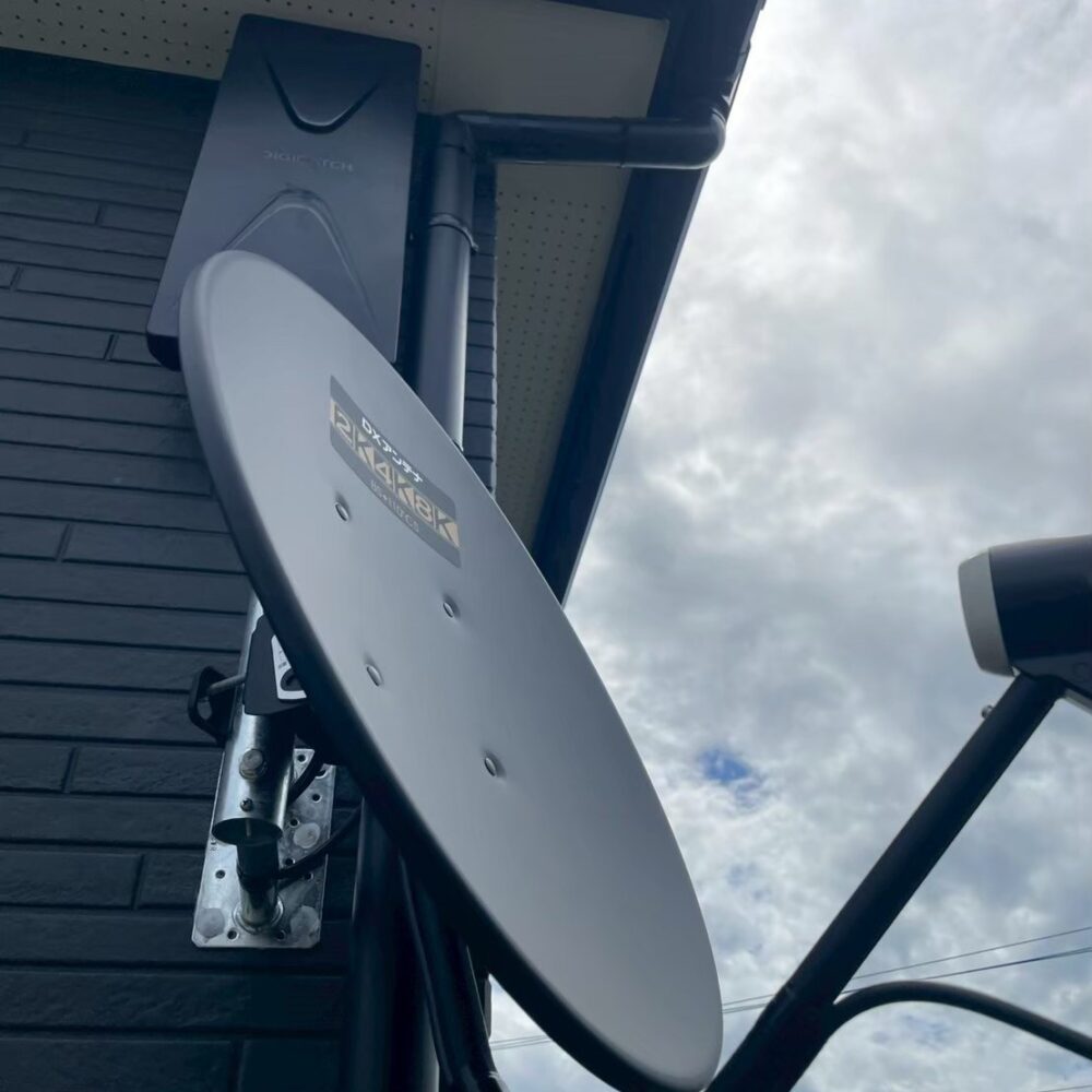 2026/1/15　熊本県宇土市　デザインアンテナと4K8K対応BSCSアンテナ設置工事