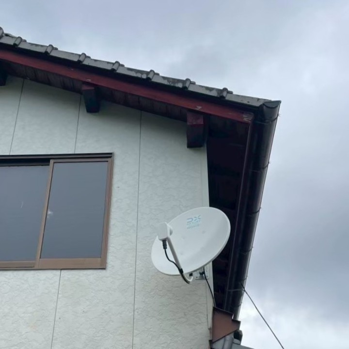 2026/2/27　宮崎県東臼杵郡門川町　4K8K対応BSCSアンテナ設置工事