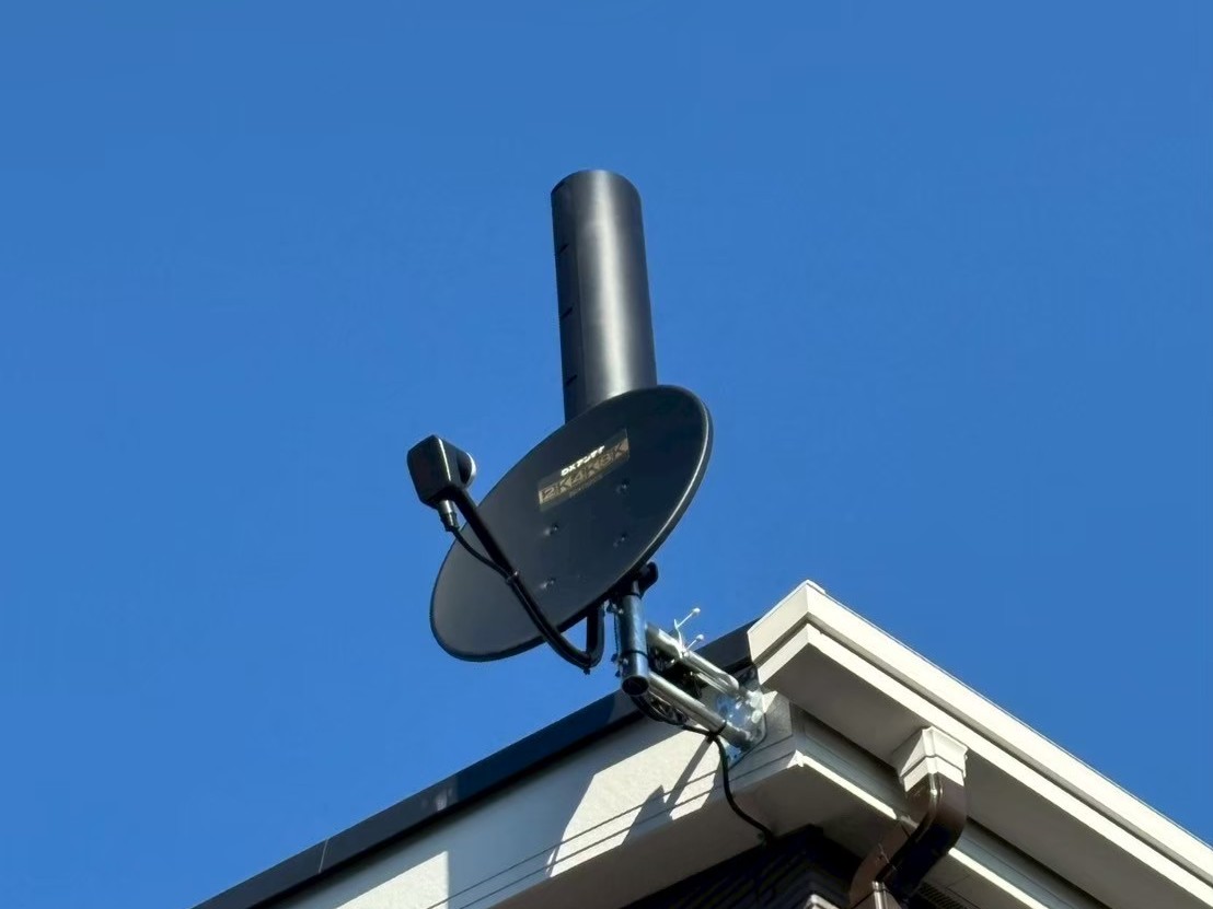 2026/3/5　東京都荒川区　ユニコーンアンテナと4K8K対応BSCSアンテナ設置工事