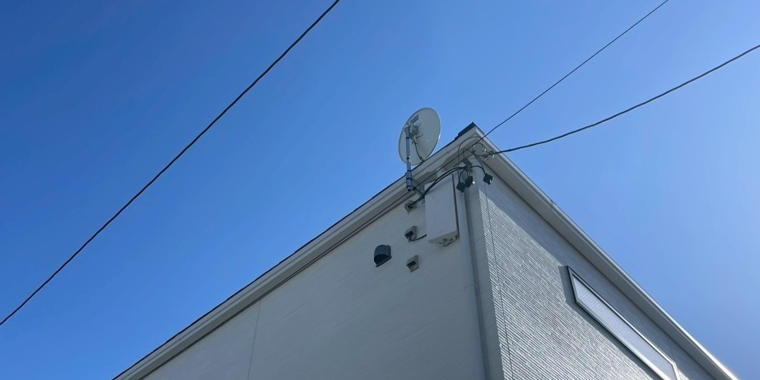 2026/4/3　愛知県高浜市　デザインアンテナと4K8K対応BSCSアンテナ設置工事