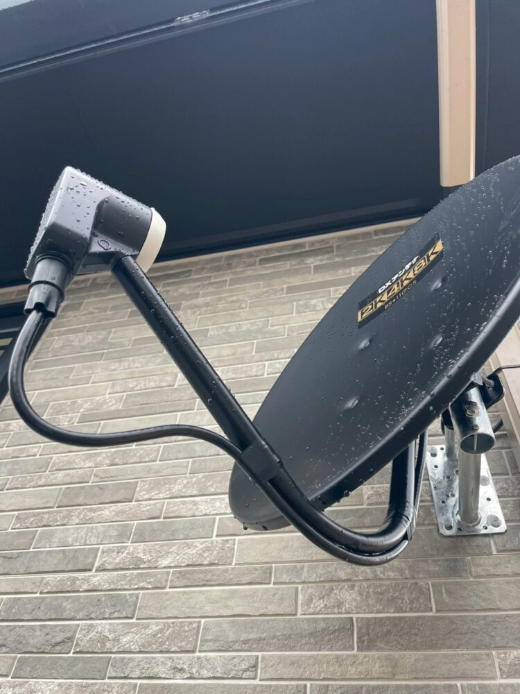 2026/4/15　福岡県八女郡広川町　デザインアンテナと4K8K対応BSCSアンテナ設置工事