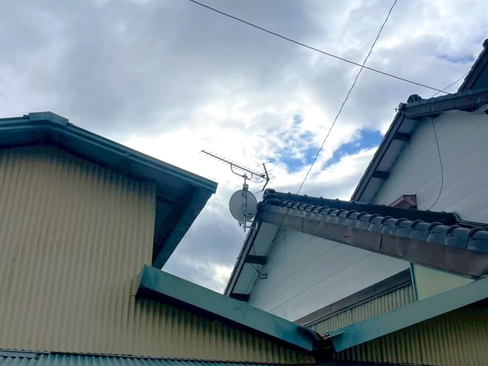 2026/4/22　静岡県浜松市中央区　八木式アンテナと4K8K対応BSCSアンテナ交換工事