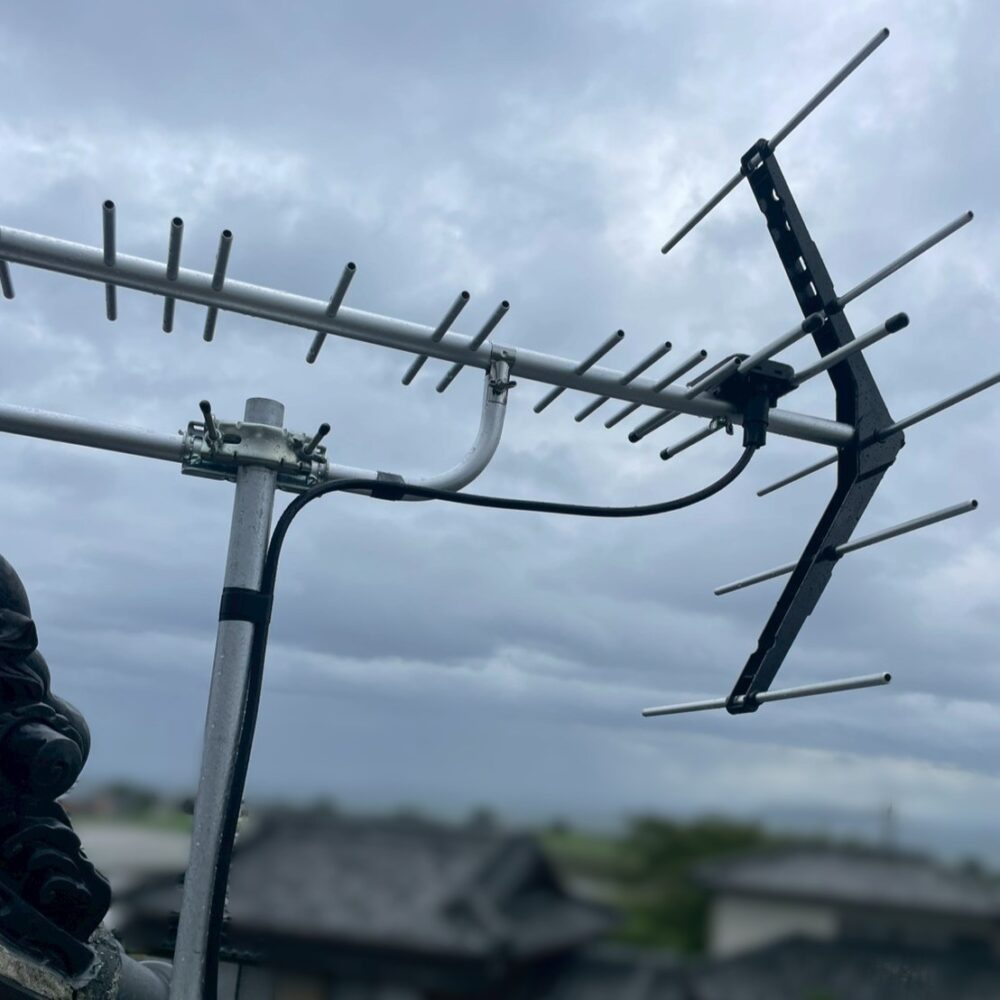 2026/8/9　長崎県島原市　八木式アンテナと4K8K対応BSCSアンテナ交換工事